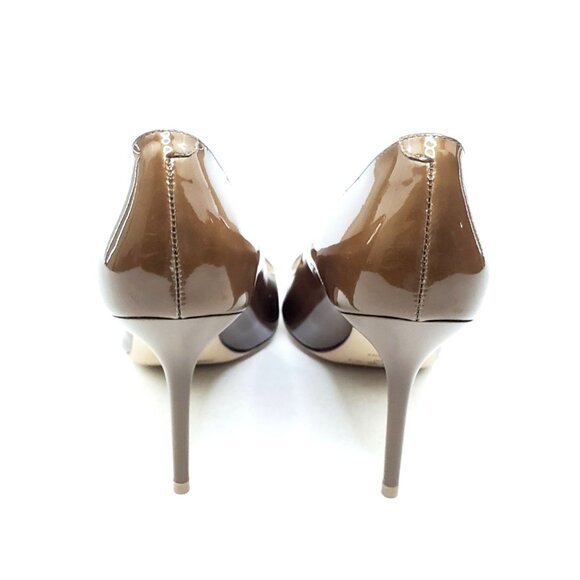 Jimmy Choo Agnes Tan Patent Leather Pointed Toe Pumps Womens Size 38 US 8 - Picture 5 of 14